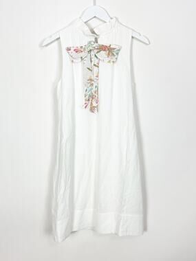 Abbey Glass White Bow Dress